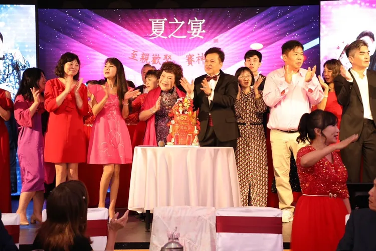 周遊壽宴十分盛大。李朝永提供