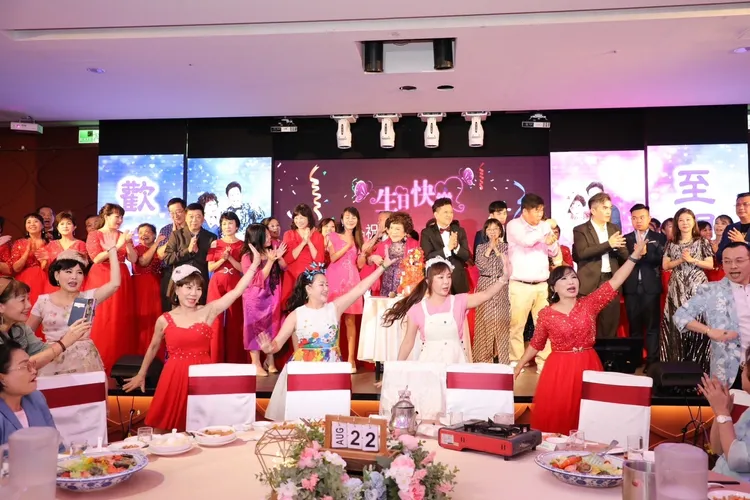 壽宴場面盛大。李朝永提供