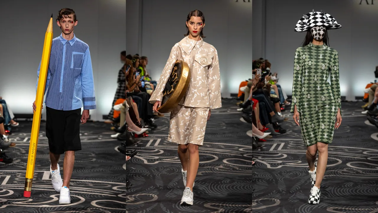 APUJAN 2025春夏系列以《愛麗絲夢遊仙境》為靈感。品牌提供