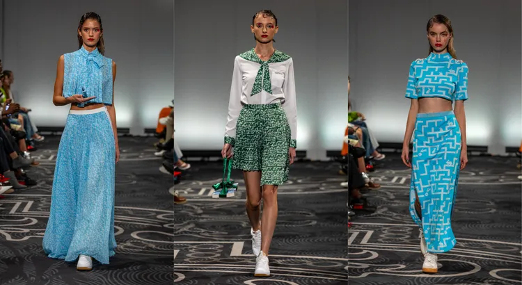 服裝的迷宮印花緊扣《愛麗絲夢遊仙境》主題。品牌提供