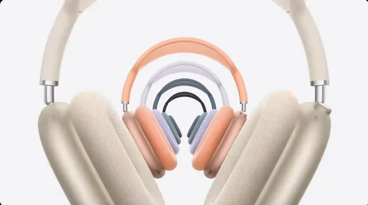 AirPods Max五種新色支援USB-C 充電，即日起開放預購。翻攝蘋果官網