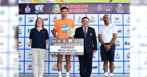 睽違2年半!網球好手吳東霖泰國封王 奪生涯挑戰賽第二冠