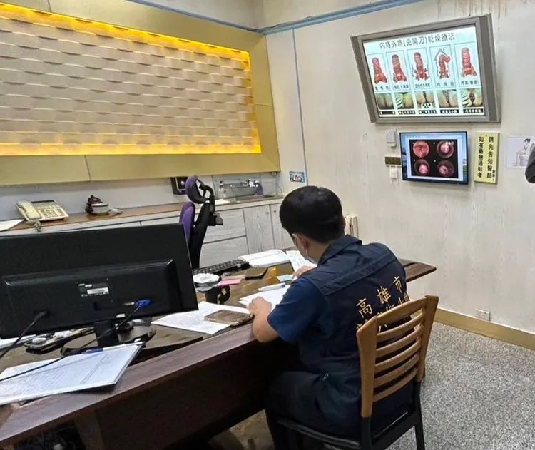 從該診所離職的護理師爆料龔姓男子惡行，無照看診、手術還拖欠護理人員薪資。高市衛生局提供