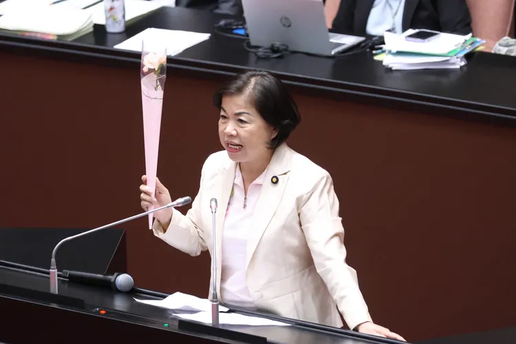 立委楊瓊瓔說這次她願意當「烏鴉」，新會期也會從預算審查等方面監督國防部及政府。資料照，彭欣偉攝