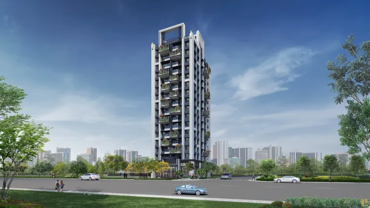 「豐邑ONE+」外觀模擬圖。