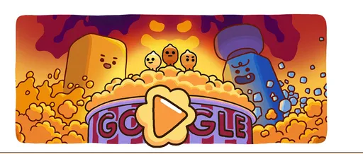 Google Doodle推出爆米花大挑战 趣味互动游戏限时登场