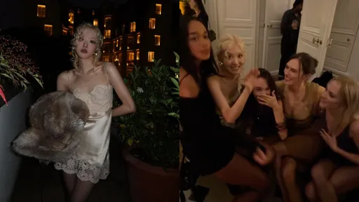 巴黎時裝周|Rosé賞Saint Laurent「女霸總」秀 頂金捲毛和水原希子玩瘋了