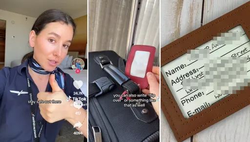 搭機「行李箱吊牌」個資被看光!?美女空姐分享安全1招!