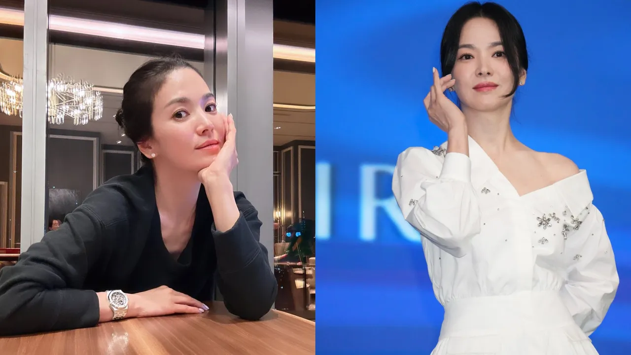 宋慧喬昨日晚上曬出了全新美照，手上的AP腕錶相當搶鏡。左圖翻攝宋慧喬IG、右圖彭欣偉攝