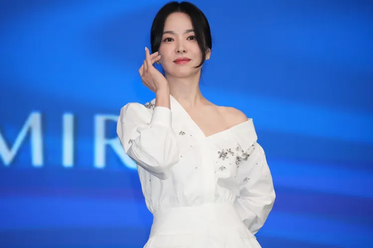 宋慧喬為代言的美妝品牌炫風訪台3天2夜。彭欣偉攝