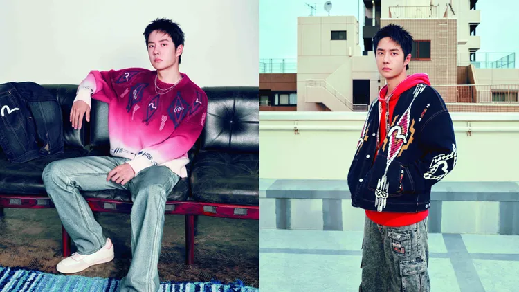 王一博化身為單寧酷蓋。品牌提供