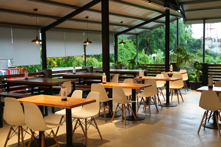 半室內用餐區。田欣雲攝影