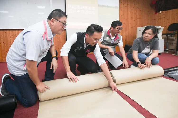 桃園推動環保農膜示範區。桃園市府提供