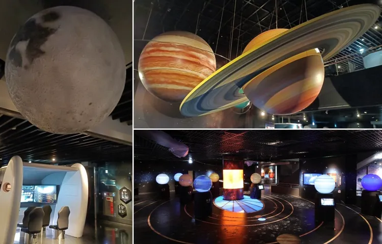 天文館9月推秘訣看中秋美景「土星合月」。台北天文館提供
