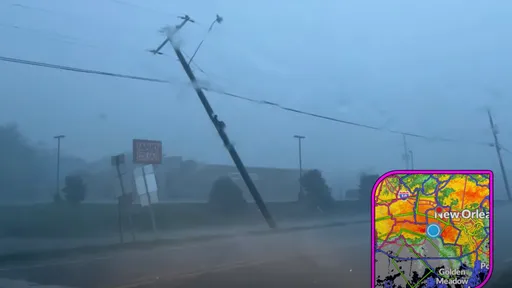 颶風弗朗辛襲捲美國路州 電線竿彎成60度30萬戶停電