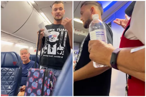 男子穿川普比中指T恤 遭達美航空趕下機