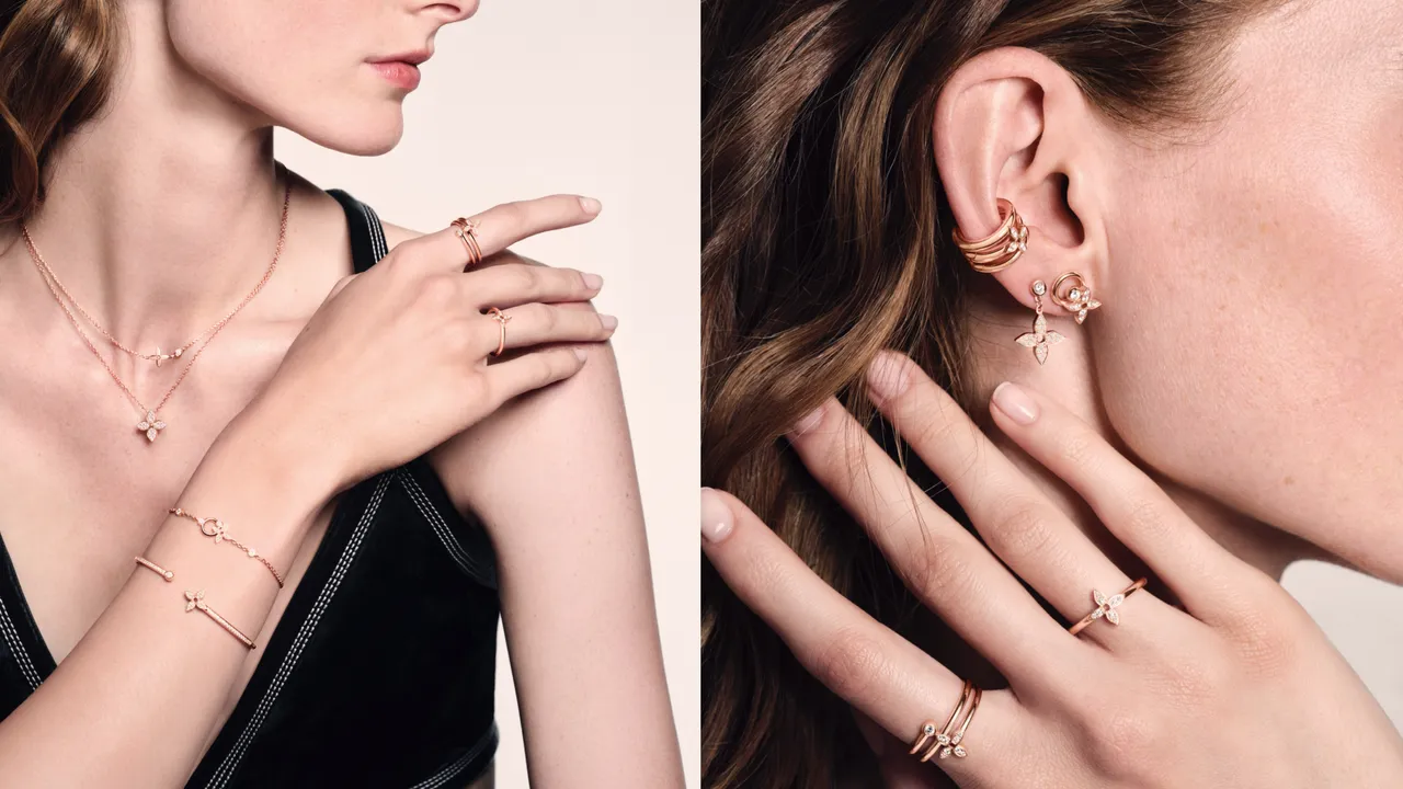 LV Idylle Blossom珠寶推出5款玫瑰金新作。品牌提供