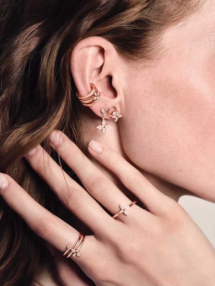 LV Idylle Blossom珠寶推出5款玫瑰金新作。品牌提供