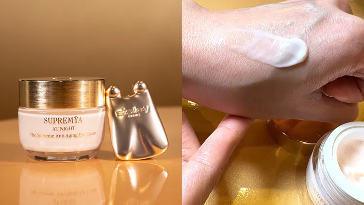 Sisley極致奇蹟逆時眼部精萃，15ml／1萬800元。左圖品牌提供、右圖張家玲攝
