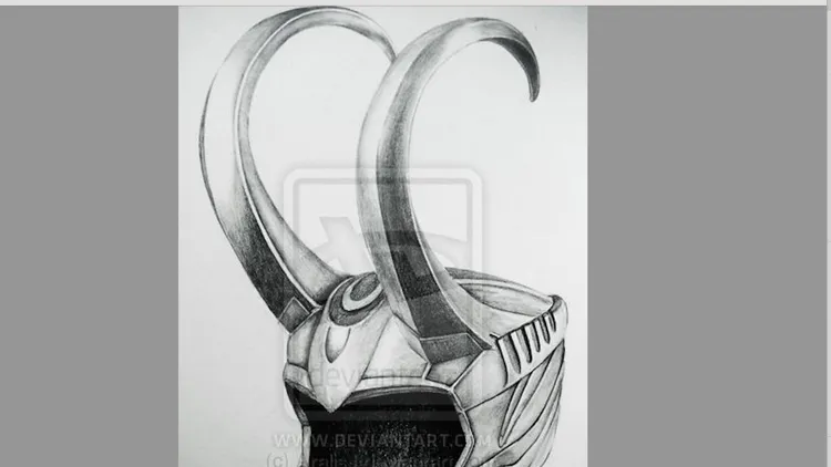 洛基角龍頭上的神秘雙角神似北歐神洛基的頭盔。翻攝自Deviant Art