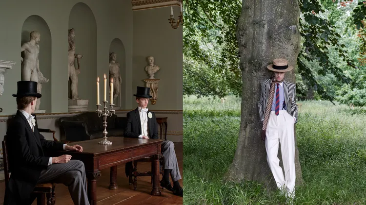 CELINE 2025年夏季男裝系列。品牌提供