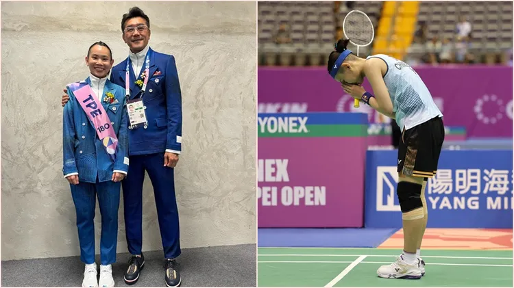 戴資穎感謝醫師林瀛洲，放上兩人巴黎奧運的合照。翻攝自戴資穎臉書