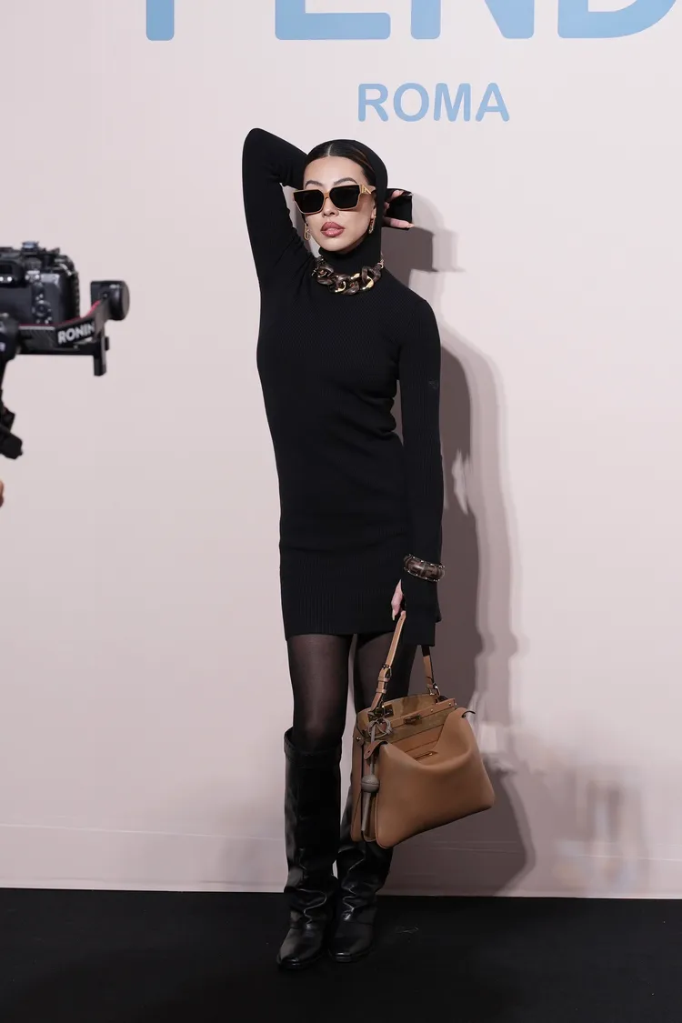 蔡詩芸今日造型前衛。彭欣偉攝