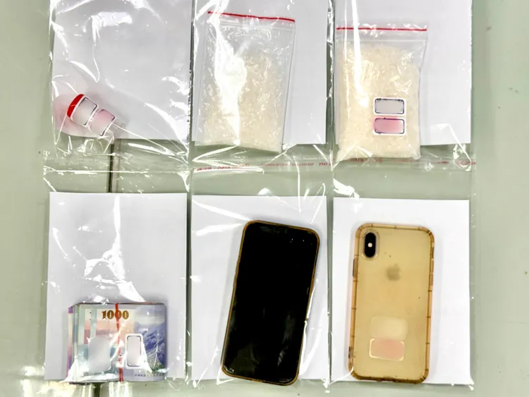 警方在林男身上找到136公克的毒品K他命。民眾提供