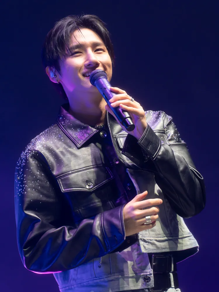 I.M睽違6年來台，不停秀中文，稱讚「台灣粉絲可愛」。Sony Music提供