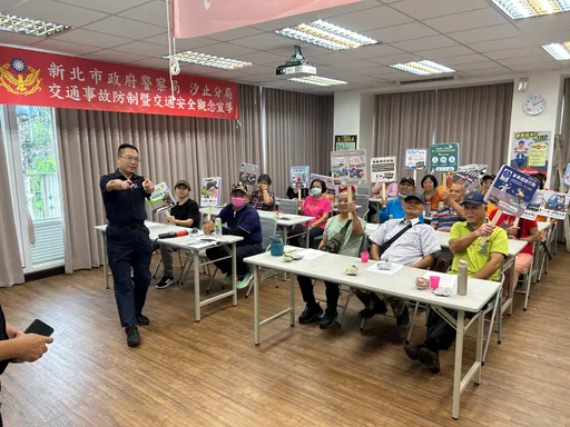因應高齡化社會　汐止警結合里民活動宣導道安、識詐