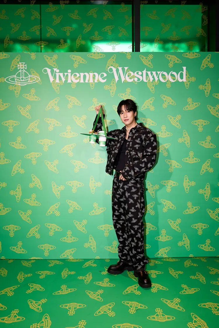 婁峻碩替Vivienne Westwood快閃店站台。品牌提供