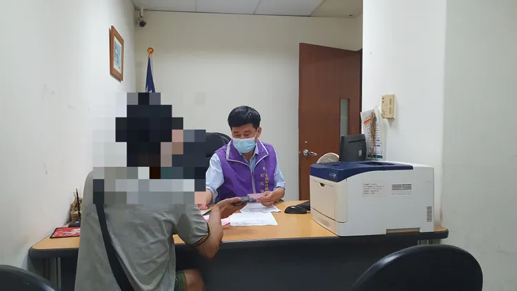 邱男至彰化分署辦理分期繳納。彰化分署提供