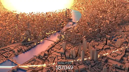 普丁下核武戰書?俄電視台模擬轟炸倫敦 1公里半徑火球瞬間氣化估2百萬死傷