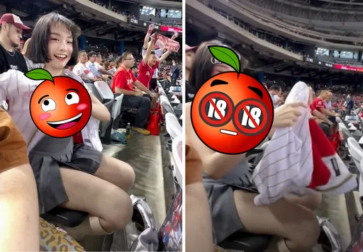 「興奮到全身發燙」味全龍球迷觀眾席脫了!粉色罩杯全看光