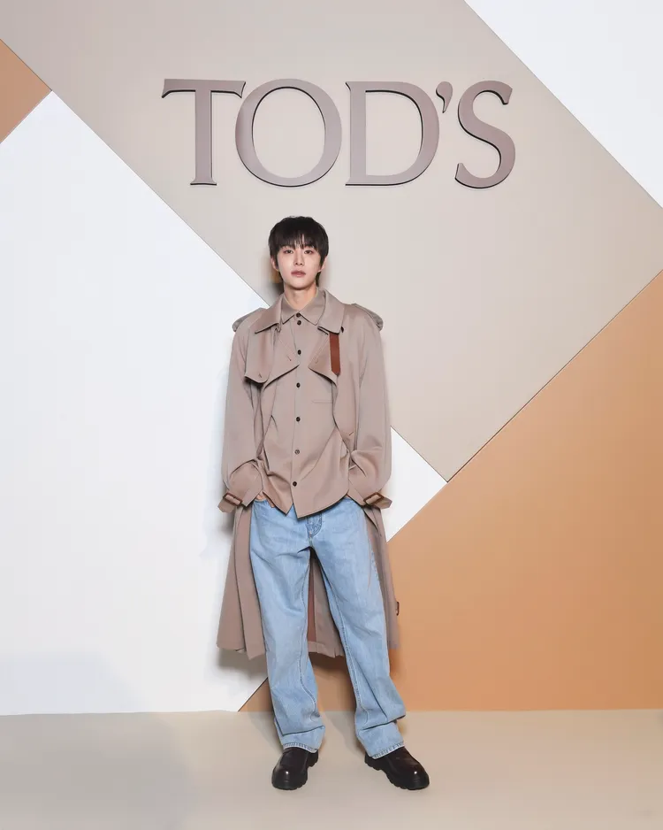 韓團NTC成員金廷祐現身TOD’S秀場。品牌提供