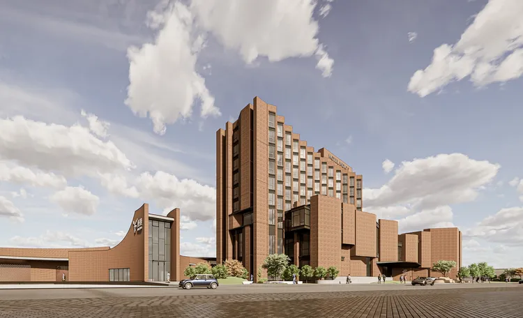 鹿港英迪格酒店示意圖。縣府提供