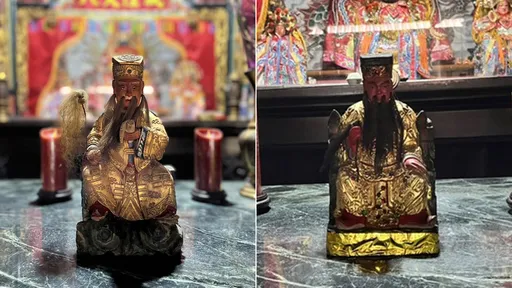 城隍廟神像「鬼谷子變呂洞賓」 隔天祂美白變裝又回來了
