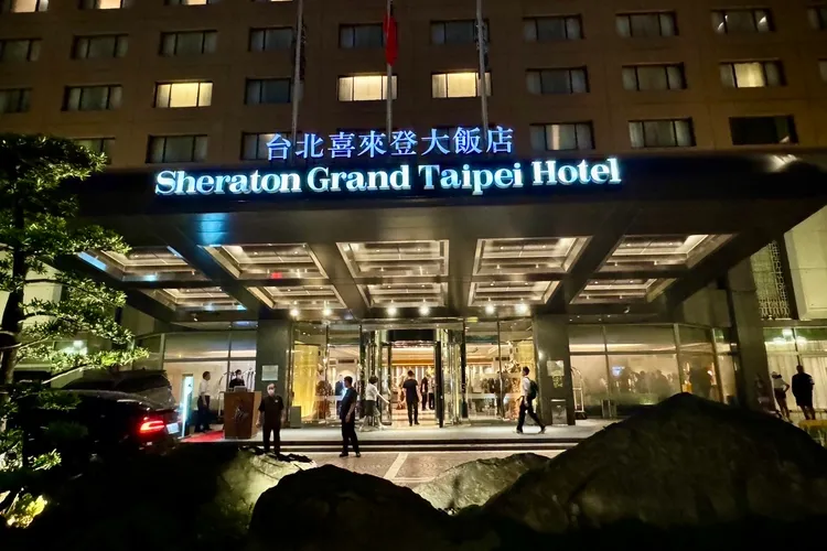 郭富城到台北喜來登大飯店見粉絲。特勤中心攝