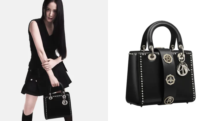 Jisoo拍攝的最新Lady Dior形象廣告。品牌提供