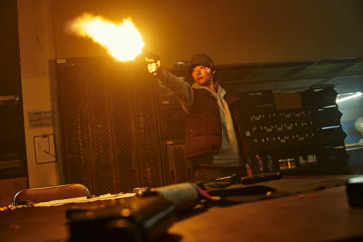 趙允秀劇中打戲吃重，全場一致認為她飾演的姿景「最暴君」。Disney+提供