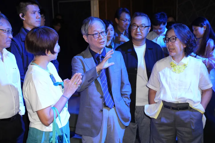 李遠今（30日）參加台北時裝週記者會。彭欣偉攝