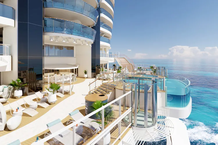 邊際泳池、南海灘風格的度假村甲板、日夜不停的表演活動，在此和最愛的人小酌真的很放鬆！