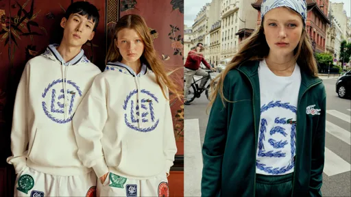 LACOSTE聯名陳冠希潮牌CLOT 法國小鱷魚現蹤青花瓷帽T