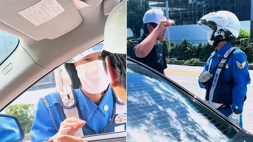 日本交警拦车开单竟是这态度　中国人也变节狂赞「真人民公仆」