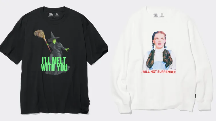 「GU X UNDERCOVER」綠野仙蹤印花T恤，各590元。品牌提供