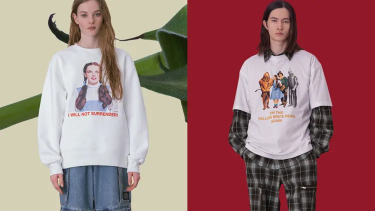 第三方合作系列選擇攜手美國歌舞奇幻電影「綠野仙蹤」。品牌提供