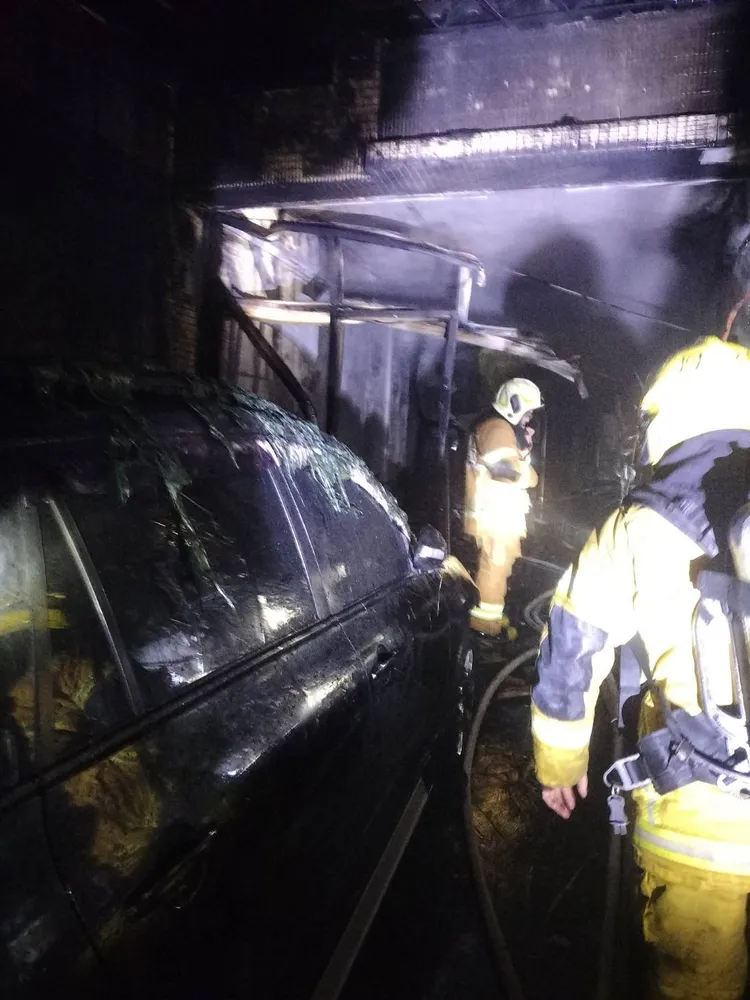 火勢疑似是從1樓發生，燃燒家具、雜物，警消30分內撲滅火勢，入內搜索時兄弟檔倒臥樓梯間。民眾提供