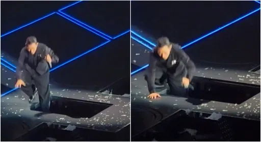 劉德華演唱會冒出大洞 踩空重摔「下半身掉下去」驚悚畫面曝光