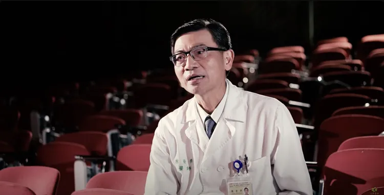 台大肺癌名醫陳晉興醫師親自在微電影中登場。五座森林Youtube頻道提供