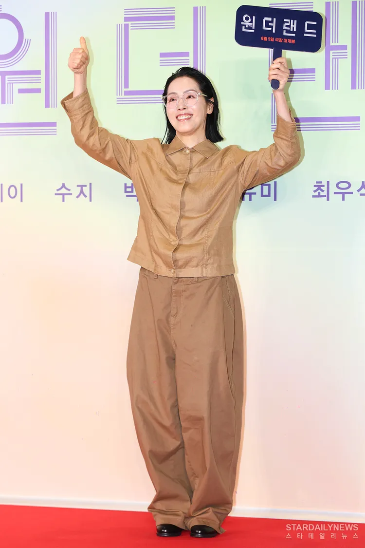 朴志雅5月底出席《夢境 Wonderland》試映會，當時看起來氣色非常好。翻攝STARDAILYNEWS